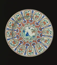 Charger depicting the Immortal Tang Poet Li Bai, Kangxi Period, c.1690