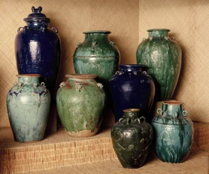Chinese Glazed Jars
