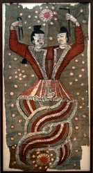 Chinese mythological figures Fuxi and Nuwa