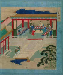 Emperor Hui Tsung taking part in a festival