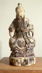 Lao-Tzu (c.604-531) wearing the crown of a Master