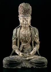 Large seated bodhisattva in meditation, Jin dynasty (1115-1234)