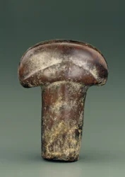 Object in form of oval rod surmounted by thick semicircular knob