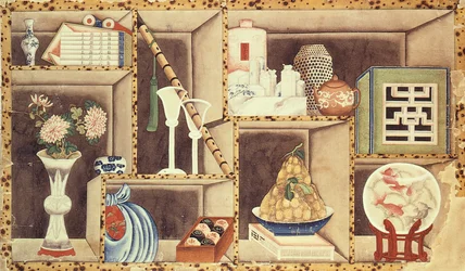 Trompe lOeil of Chinese Objects