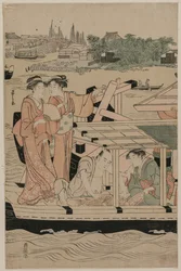 Boating Party on the Sumida River, late 1780s