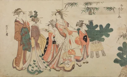 Oiran during a New Year