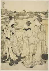 Ono no Komachi at Seki Temple, from the series 