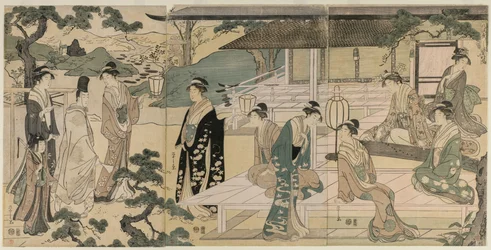 The Matsukaze Chapter of the Tale of Genji from the Series The Tale of Genji