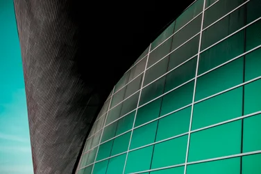 Abstract Teal Architecture