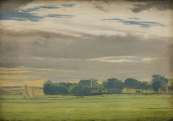 Landscape near the Town of Skive with Skivehus Manor, Jutland