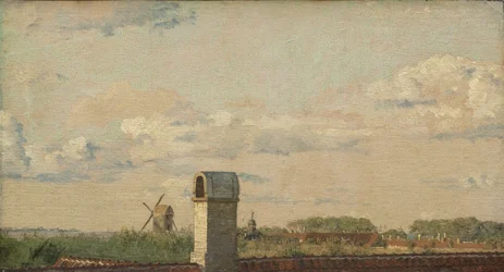 View from a Window in Toldbodvej Looking Towards the Citadel in Copenhagen