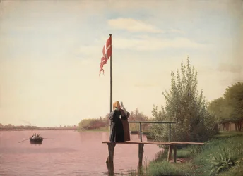 A View from Dosseringen near the Sortedam Lake Looking Towards Nørrebro