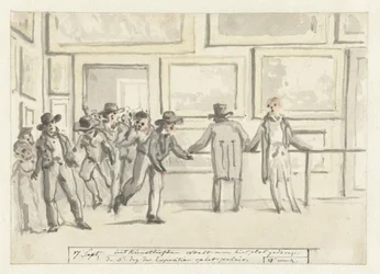 Visitors at the Art Exhibition in Amsterdam in 1808