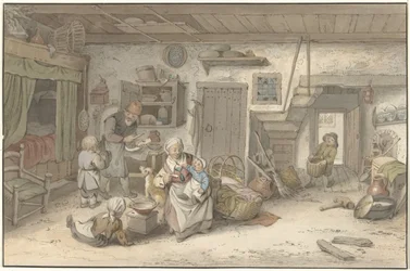 Interior with Peasant Family