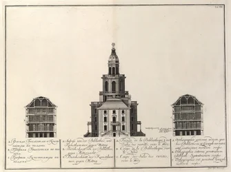 Imperial Library and Kunstkammer from The Building of the Imperial Academy of Sciences, 1741