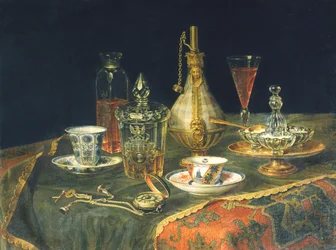 Bohemian Glasses, Cups and a Watch