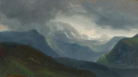 Approaching Thunderstorm in the Alps