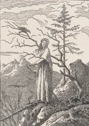 Woman with a Raven