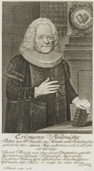 Erdmann Neumeister, Pastor at St. Jacobi in Hamburg and Scholarch (1763)