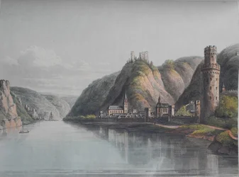 View of Oberwesel. From: A Picturesque Tour along the Rhine from Mentz to Cologne, 1820