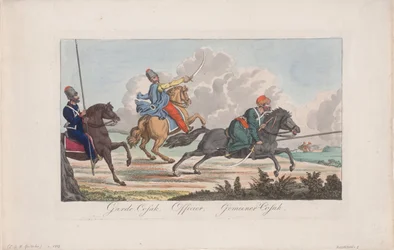 Life-Guards Cossack, Officer and Cossack