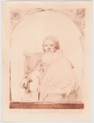 Portrait of a Man in an Armchair, from Collection of Imitations of Drawings after the Principal Dutch and Flemish Masters