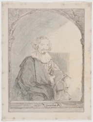Study for Portrait of a Man in an Armchair, from Collection of Imitations of Drawings after the Principal Dutch and Flemish Masters