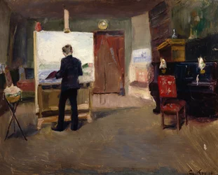 The Painter Nils Hansteen in the Studio