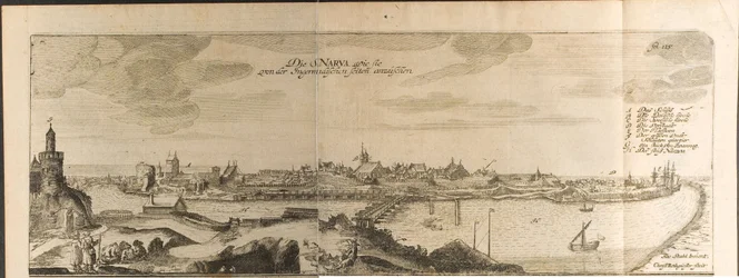Narva Illustration from Travels to the Great Duke of Muscovy and the King of Persia by Adam Olear