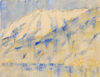 Mountain in Snow near Lugano. 1934