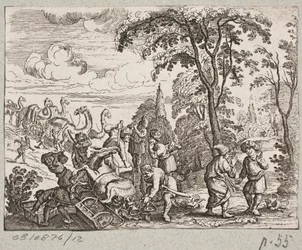 Illustration to Adam Olearius, “Persianischer Rosenthal von einem Sinnreichen Poeten Schich Saadi,” Schleswig 1660