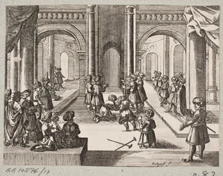 Illustration to Adam Olearius, “Persianischer Rosenthal von einem Sinnreichen Poeten Schich Saadi”, Schleswig 1660