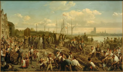 Laying a Telegraph Cable 1878