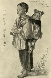 Bo-Kam and So-Ne - Chinese girls, Hong Kong, 1898