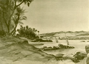 Feluccas on the River Nile, Egypt