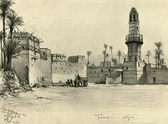 Houses in Nagada, Egypt