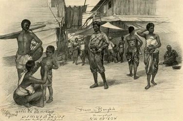 Street Scene, Bangkok, Siam