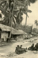 Street scene in Tasikmalaya, Java
