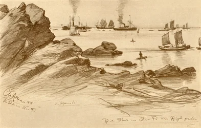 The Roads at Chefoo Seen from the Hills, China