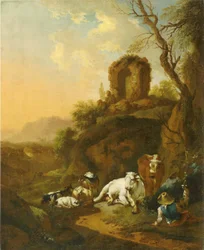 Bucolic Landscape with Ruin