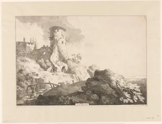 Hilly Landscape with Tower