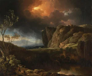 Ideal Landscape with Thunderstorm