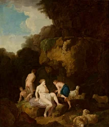 Nymphs in a Rocky Grotto