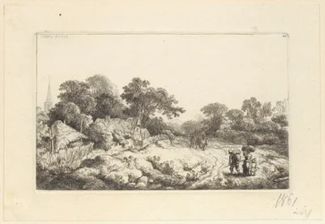 Road behind the village