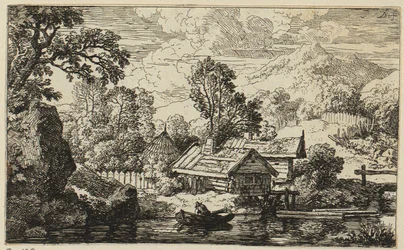 Two Wooden Houses by the Water
