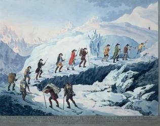 Horace-Benedict de Saussure Climbing the Summit of Mont Blanc in August 1787