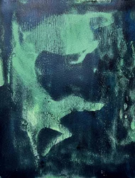Deep Green Abstract Flow