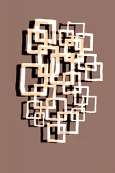 Overlapping Geometric Squares