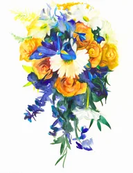 Vibrant Floral Cascade
