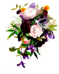 Vibrant Floral Watercolor Bouquet